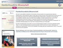 Tablet Screenshot of familienfreundliche-wissenschaft.org